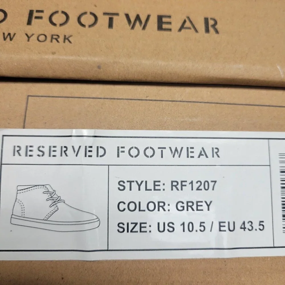 RESERVED Footwear RF1207 Chukka Shoes Men's. Size10.5. New With Tags $118